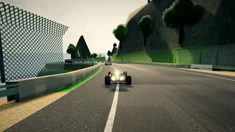 Chasing through a corner in Sierra Leone: Sierra Leone racing game screenshot