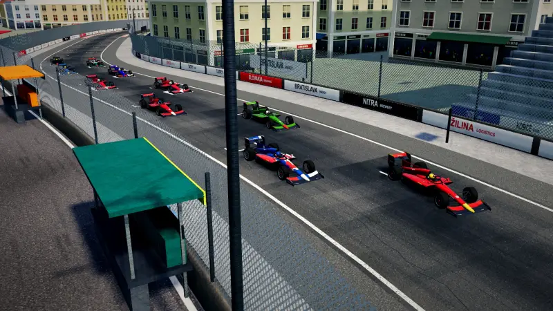 On the grid for the Slovak Grand Prix: Slovakia racing game screenshot