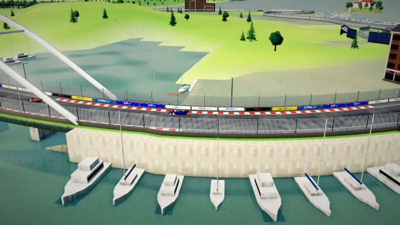 Across the bridge, Slovenia: Slovenia racing game screenshot
