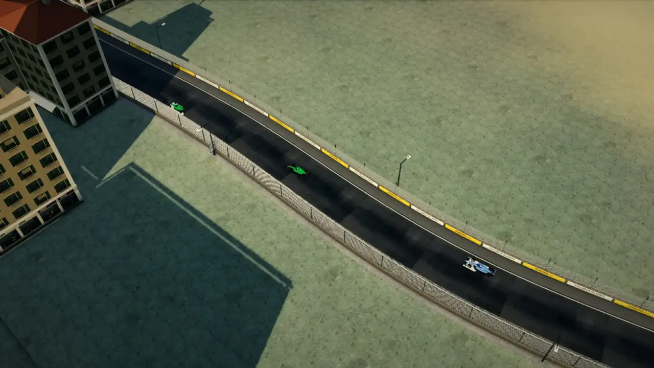 The helicopter over the Solomon Islands circuit: the Solomon Islands racing game