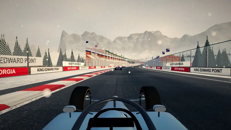 On board around South Georgia: South Georgia racing game screenshot