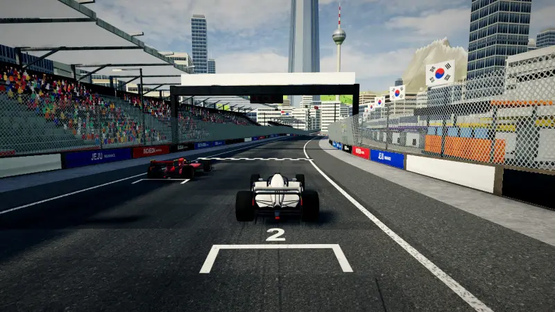 On the grid for the Korean Grand Prix: South Korea racing game screenshot
