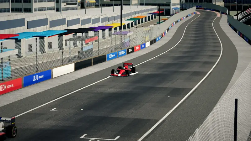 Over the crest, South Korea: South Korea racing game screenshot