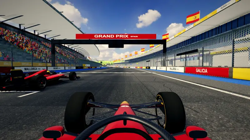On the grid for the Spanish Grand Prix: Spain racing game screenshot