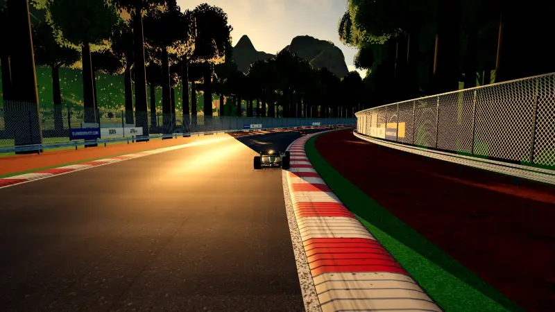 Chasing through a corner in Sri Lanka: Sri Lanka racing game screenshot