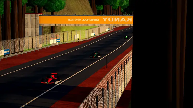 Trackside at the Sri Lanka circuit: Sri Lanka racing game screenshot