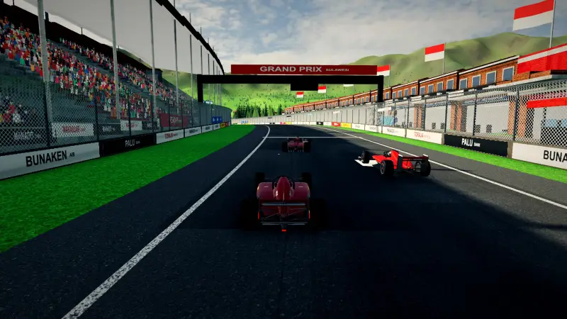 On the grid for the Sulawesi Grand Prix: Sulawesi racing game screenshot