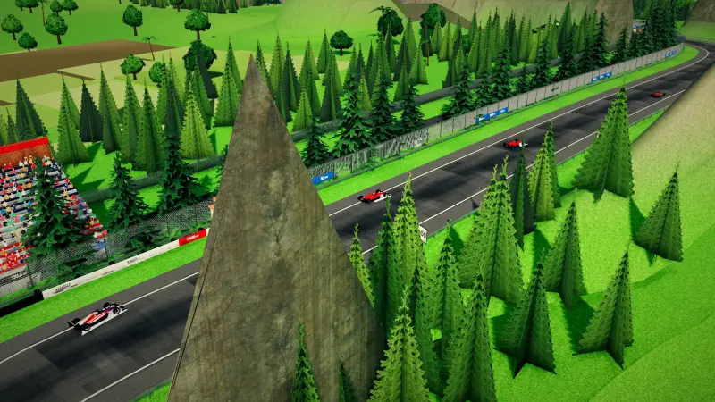 The helicopter over the Sulawesi circuit: Sulawesi racing game screenshot