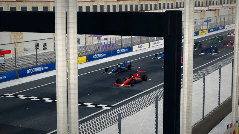 On the grid for the Swedish Grand Prix: Sweden racing game screenshot