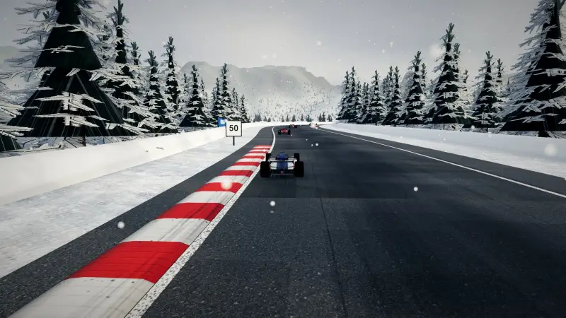 Chasing through a corner in Sweden: Sweden racing game screenshot