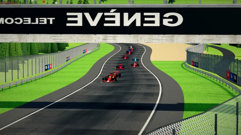 Over the crest, Switzerland: Switzerland racing game screenshot