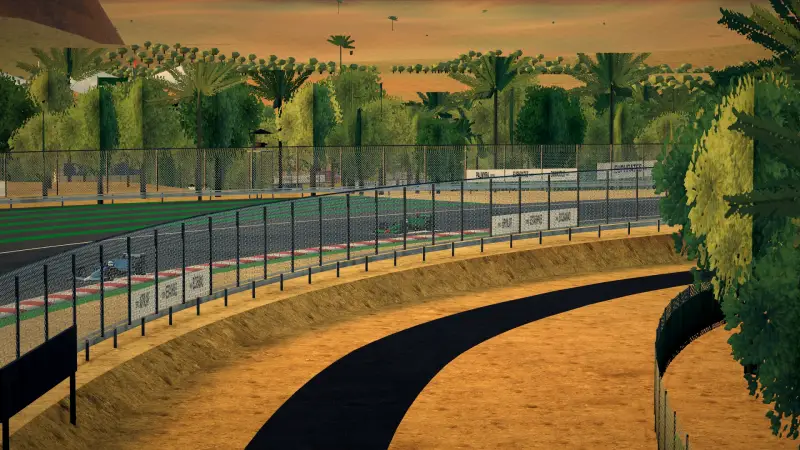 Craning over the Syria track: Syria racing game screenshot