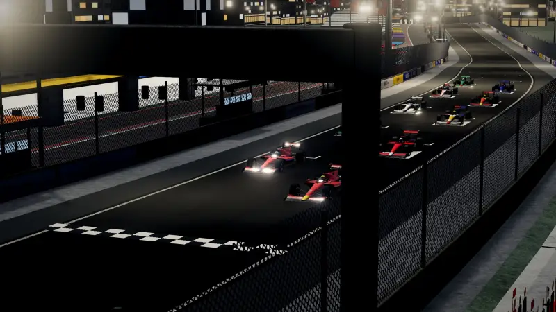 On the grid for the Taiwanese Grand Prix: Taiwan racing game screenshot