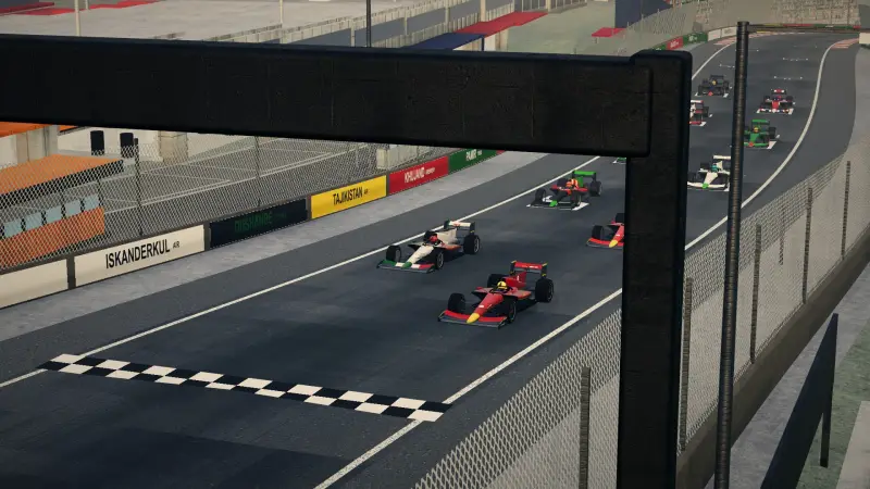 On the grid for the Tajik Grand Prix: Tajikistan racing game screenshot