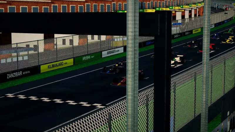 On the grid for the Tanzanian Grand Prix: Tanzania racing game screenshot