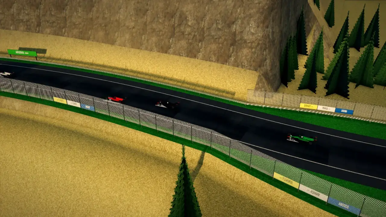 The helicopter over the Tanzania circuit: the Tanzania racing game