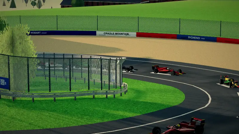 The corkscrew, Tasmania: Tasmania racing game screenshot