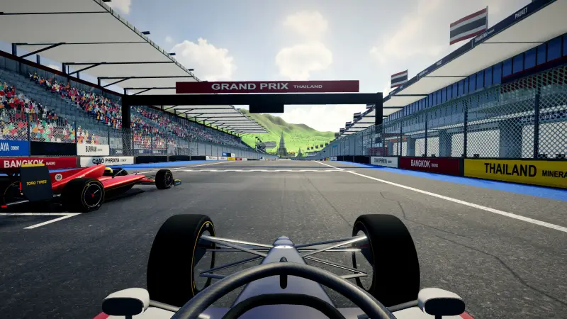 On the grid for the Thai Grand Prix: Thailand racing game screenshot