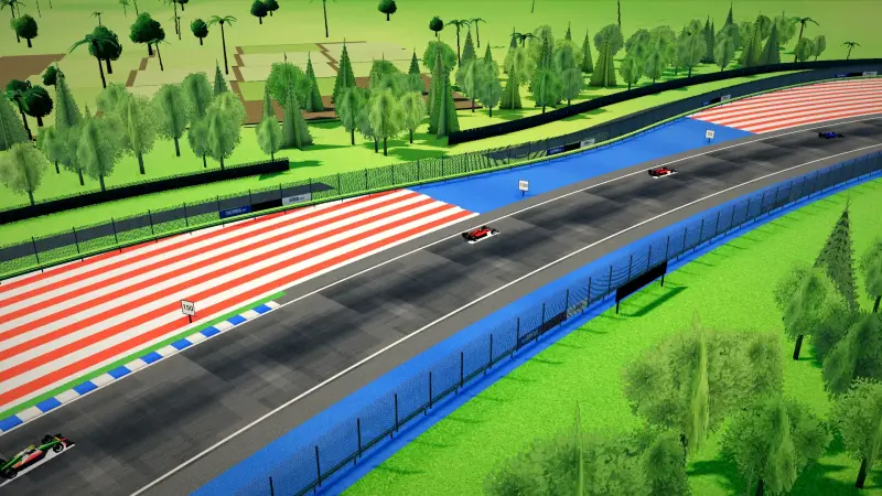 The helicopter over the Thailand circuit: Thailand racing game screenshot