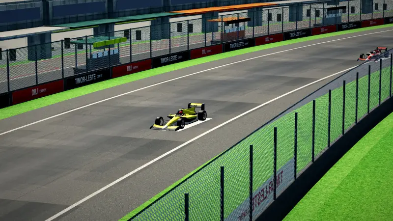 Craning over the Timor-Leste track: Timor-Leste racing game screenshot