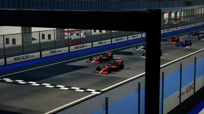 On the grid for the Grand Prix of Tonga: Tonga racing game screenshot