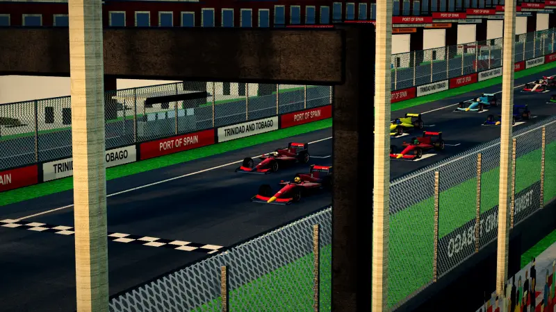 On the grid for the Grand Prix of Trinidad and Tobago: Trinidad and Tobago racing game screenshot
