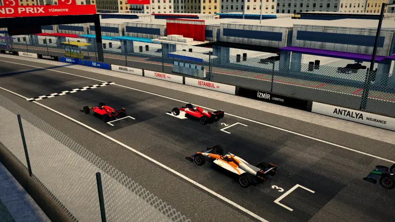 On the grid for the Turkish Grand Prix: Türkiye racing game screenshot