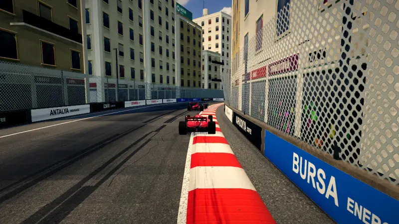 Chasing through a corner in Türkiye: Türkiye racing game screenshot