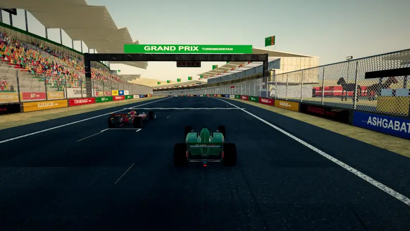 On the grid for the Turkmen Grand Prix: Turkmenistan racing game screenshot