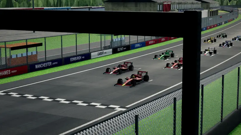 On the grid for the British Grand Prix: United Kingdom racing game screenshot