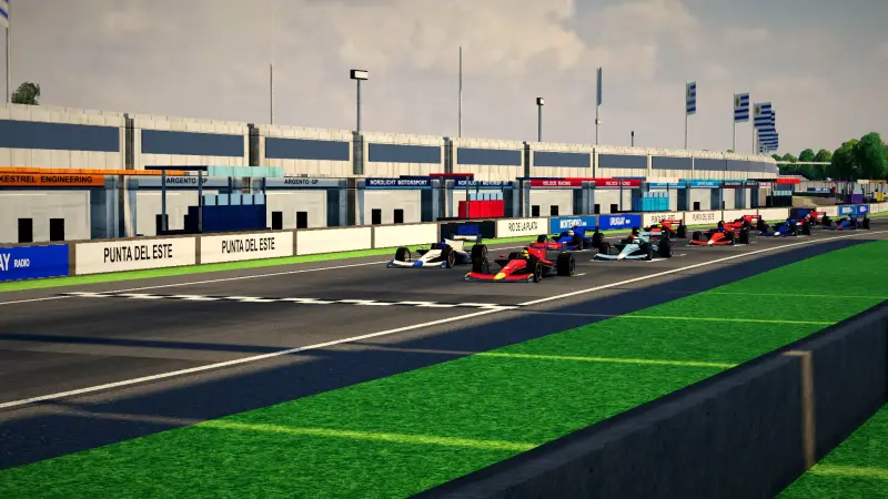 On the grid for the Uruguayan Grand Prix: Uruguay racing game screenshot
