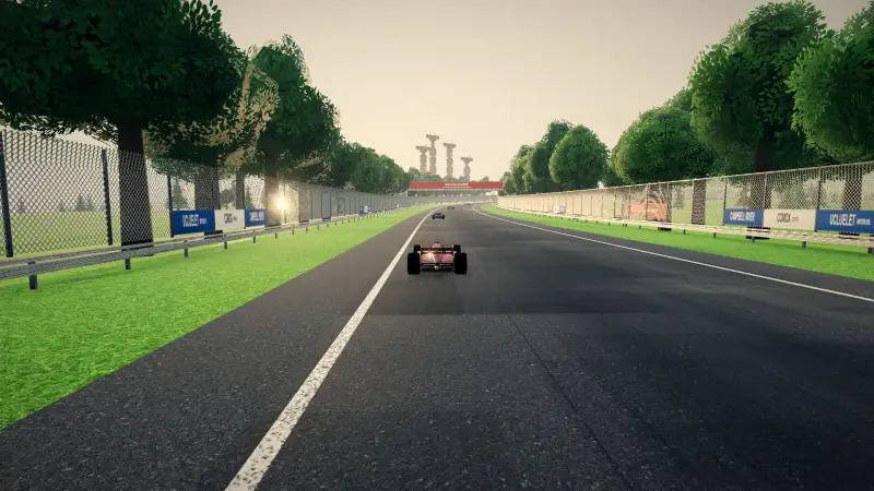 Chasing through a corner in Vancouver Island: Vancouver Island racing game screenshot