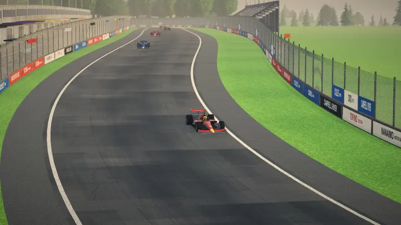 Through the dip, Vancouver Island: Vancouver Island racing game screenshot