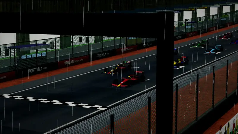 On the grid for the Grand Prix of Vanuatu: Vanuatu racing game screenshot