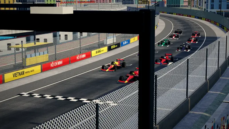 On the grid for the Vietnamese Grand Prix: Vietnam racing game screenshot