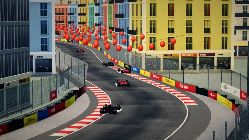 Craning over the Vietnam track: Vietnam racing game screenshot