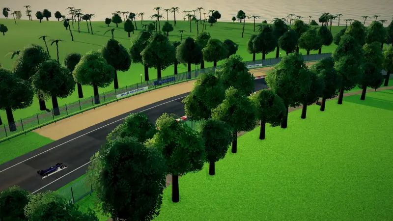 The helicopter over the Wallis and Futuna circuit: Wallis and Futuna racing game screenshot