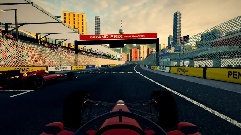 On the grid for the West Malaysia Grand Prix: West Malaysia racing game screenshot