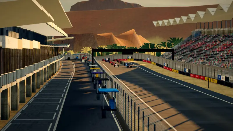 On the grid for the Yemeni Grand Prix: Yemen racing game screenshot