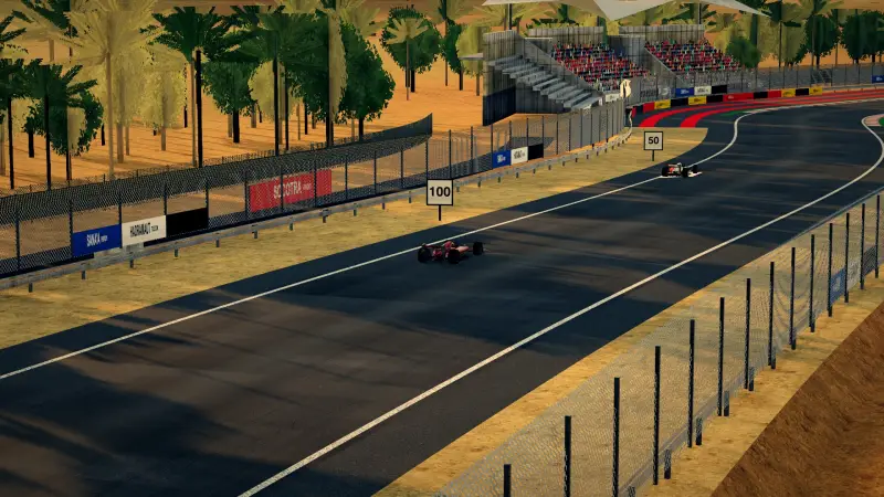 Craning over the Yemen track: Yemen racing game screenshot