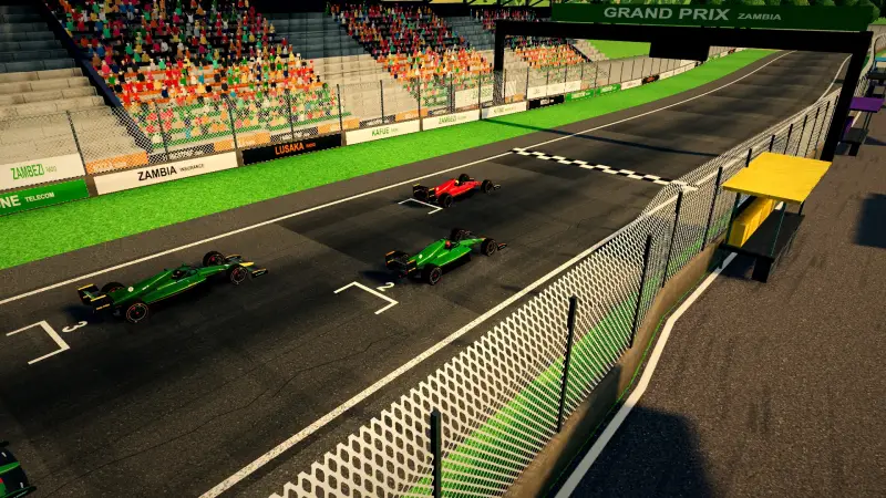 On the grid for the Zambian Grand Prix: Zambia racing game screenshot