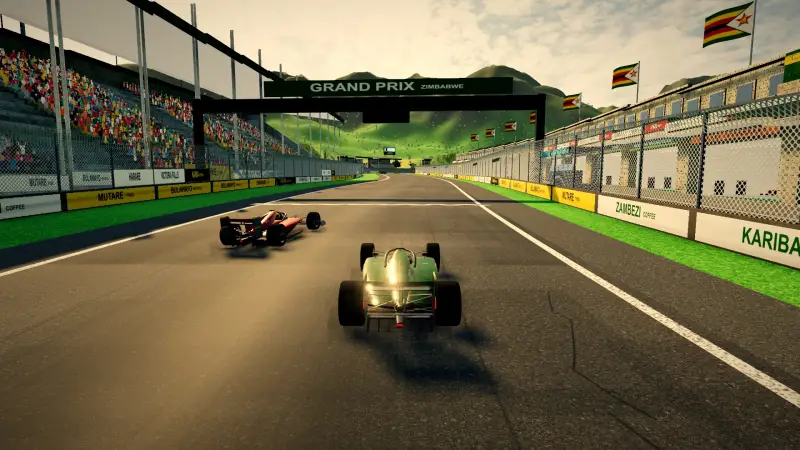 On the grid for the Zimbabwean Grand Prix: Zimbabwe racing game screenshot
